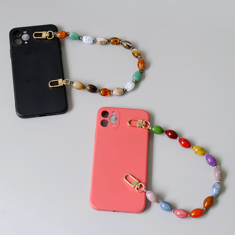 Color Block Pattern All Seasons Season All Seasons Resin Color Block Bag Chain