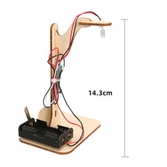 Sound-Controlled Street Lamp Educational DIY Wood Craft Handicraft Science Toy for Primary and Middle School Students Science Experiment Toy