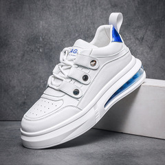 歐洲站男鞋2024春季新款潮牌內增高小白鞋子男生厚底板鞋休閒運動