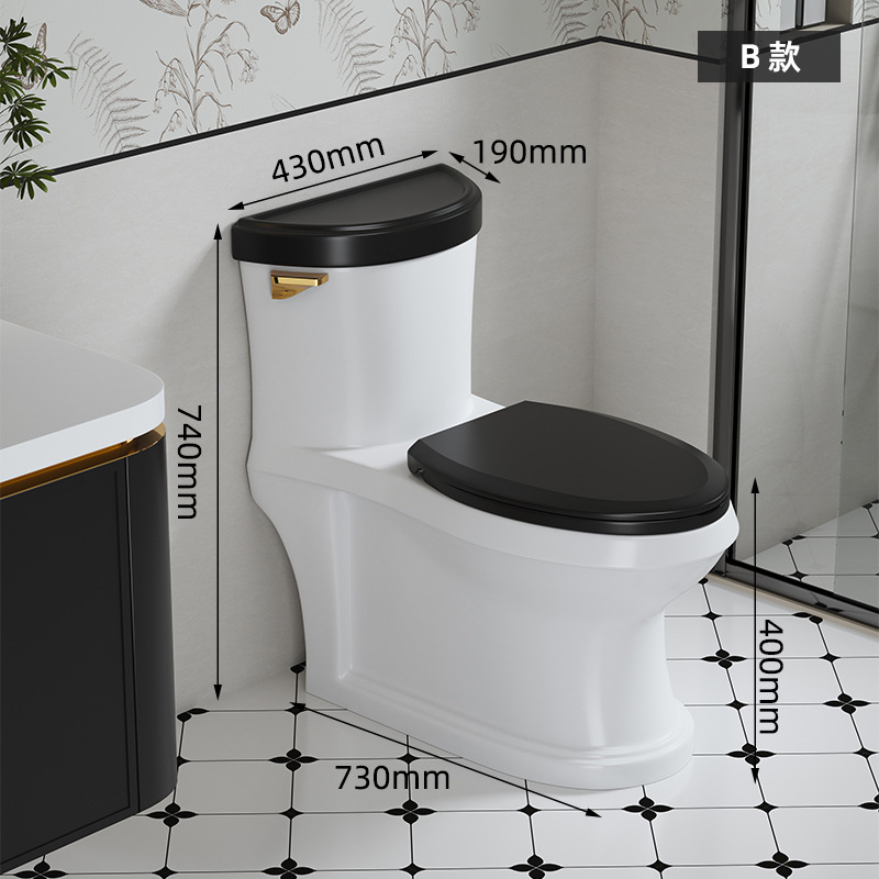 レトロなヨーロッパとアメリカのデュアルトイレサイフォン大口径消臭節水セラミッククロスボーダー高級ワンピースシンプルヨーロピアントイレ|undefined