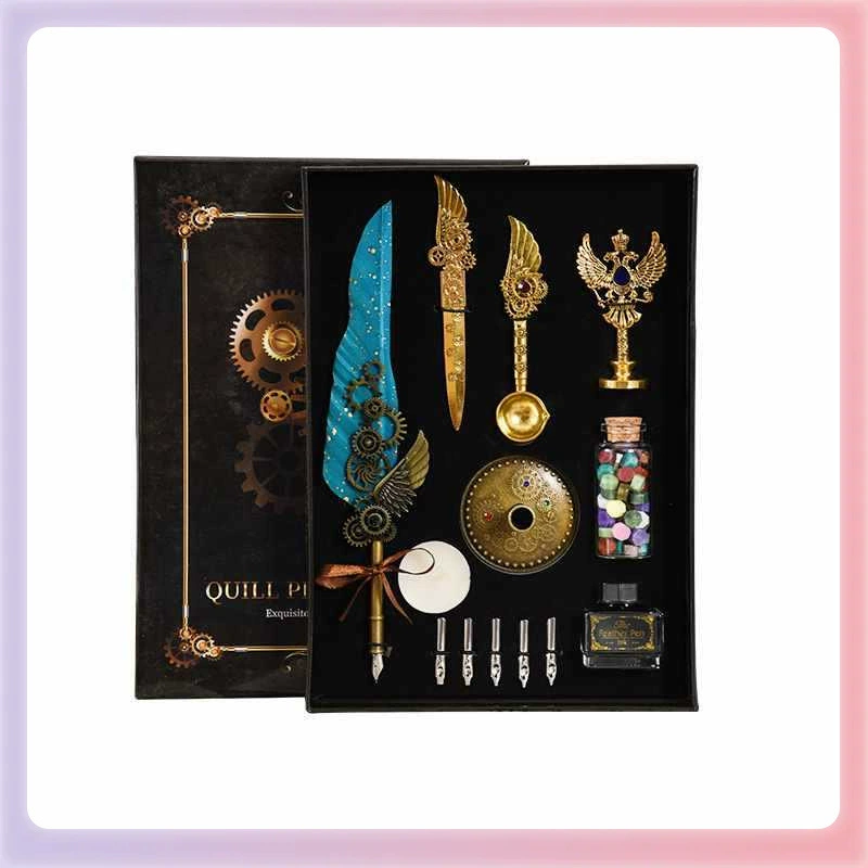 Retro pen, mechanical set, creative gift box, DIY, Birthday gift