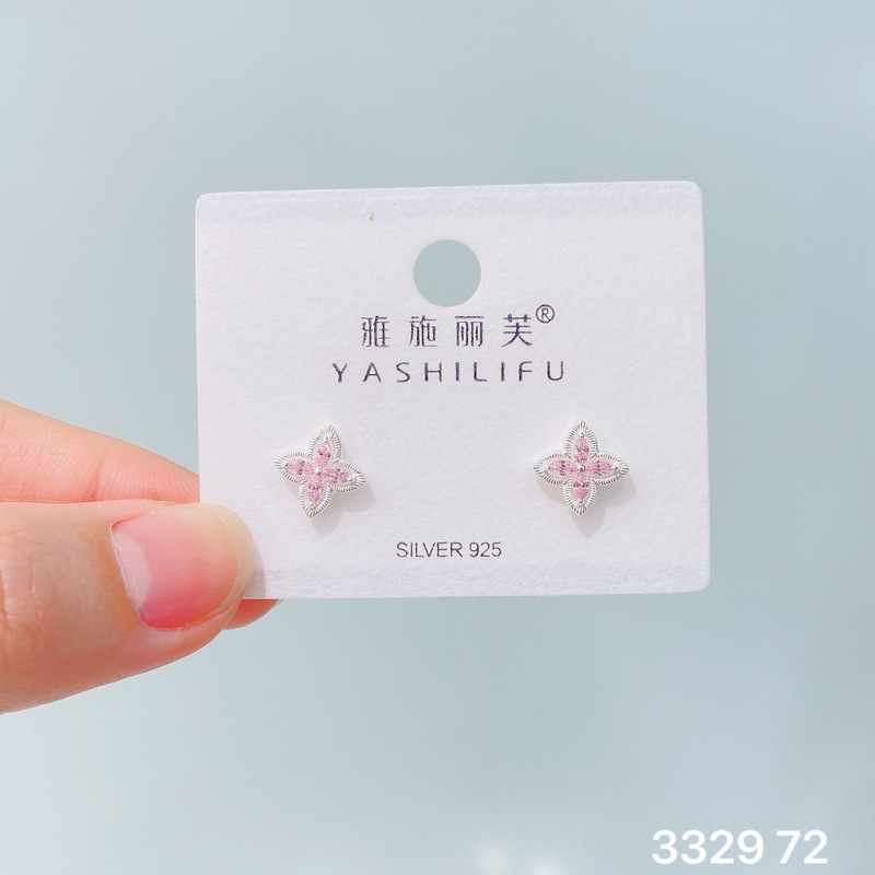 Yashilifu s925 スターリングシルバー新しい絶妙な小さなジルコン光沢のあるイヤリングシンプルで多用途の女性のイヤリング|undefined