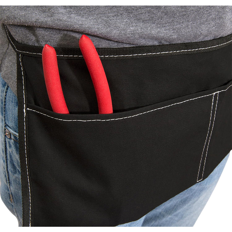 Comercio exterior transfronterizo Oxford delantal tela logotipo personalizado bolsas de cintura multifuncionales al aire libre delantal corto fabricante de busto al por mayor