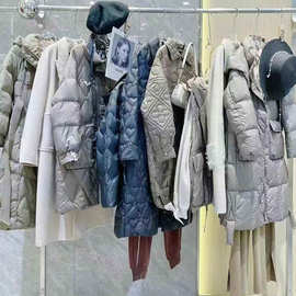 24冬羽沙国际时尚大气OL风羽绒服毛衣连衣裙品牌折扣直播一手货