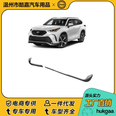 Models of Toyota Highlander Carbon Other Automotive Interior Supplies - 22-toyota-highlander-center-control-air-outlet-trim-strips-with-carbon-fiber-pattern