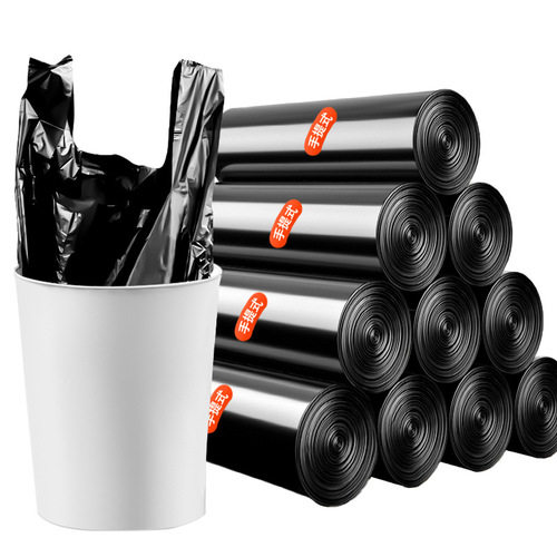 Household Thickened Handheld Kitchen Cleaning Black Plastic Bag, Available in Bulk Starting from One Piece