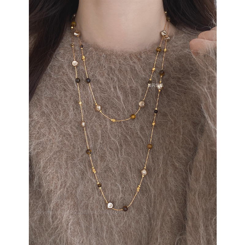 Melard Pearl Necklace for Women, Autumn/Winter 2025 Hot Item, Versatile, Light Luxury, High-End Long Sweater Chain Melard Pearl Necklace for Women, Autumn/Winter 2025 Hot Item, Versatile, Light Luxury, High-End Long Sweater Chain