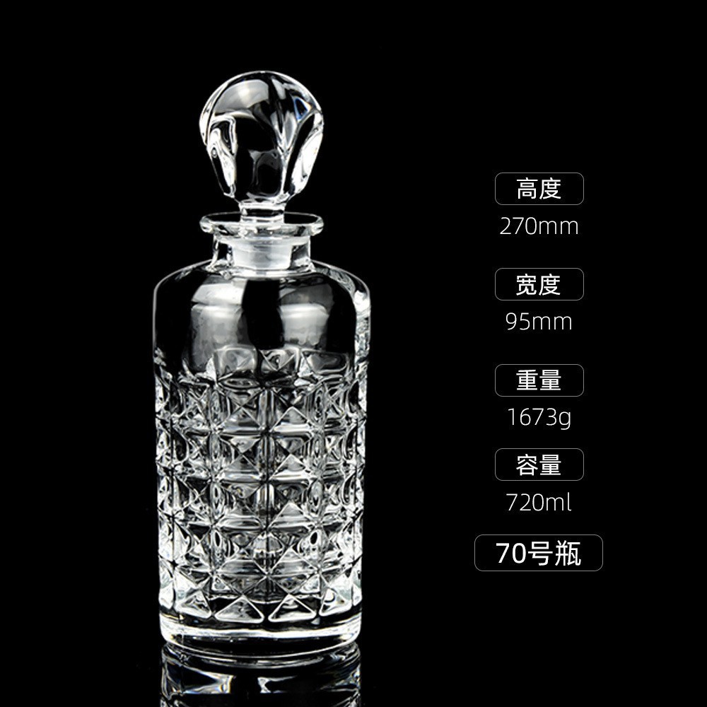 Botellas de vino de cristal transfronterizas directas de fábrica botellas de whisky europeas botellas de licores extranjeros botellas de vino blanco XO