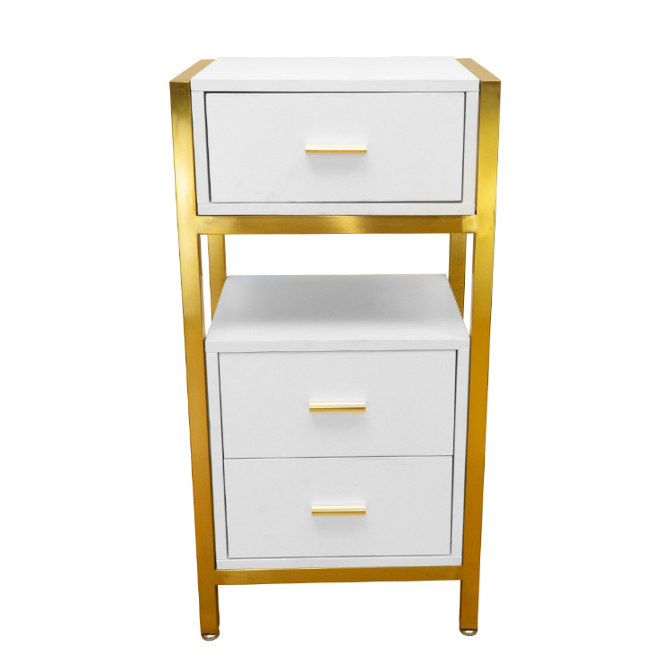 高档现代影美家具化妆车美容手推物置车架K木柜子美容楼容院工奢.