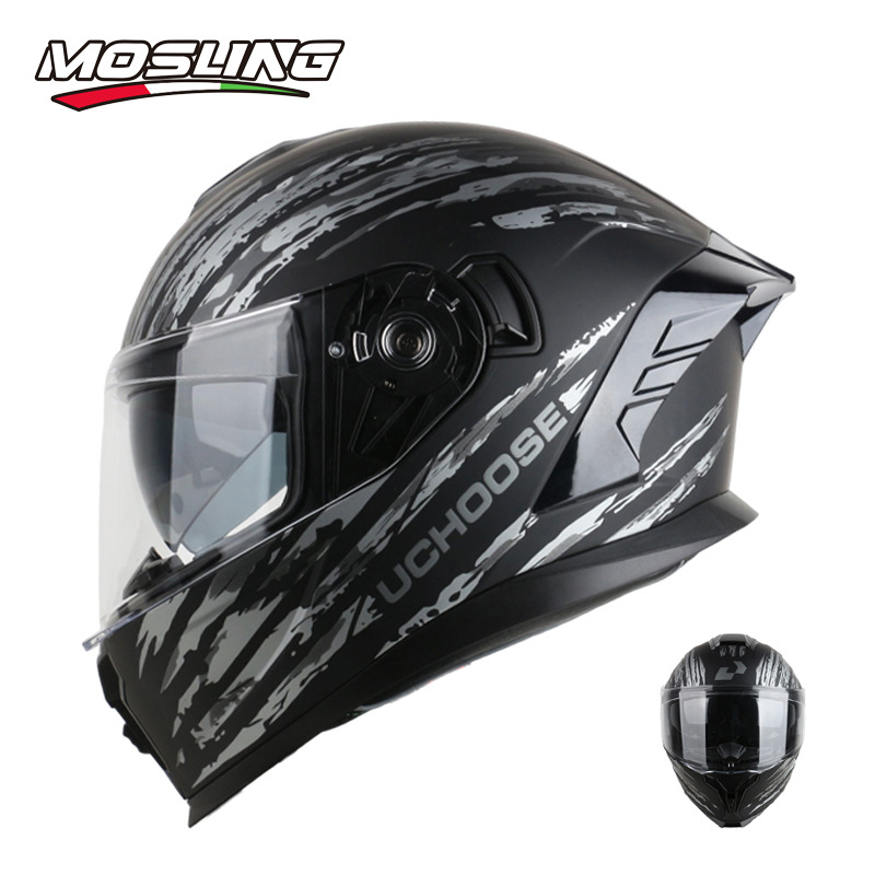 Fábrica de origen [DOT] Casco de motocicleta Jarrie Motor Co-Family Race Locomotora Casco completo cuatro temporadas para parejas generales