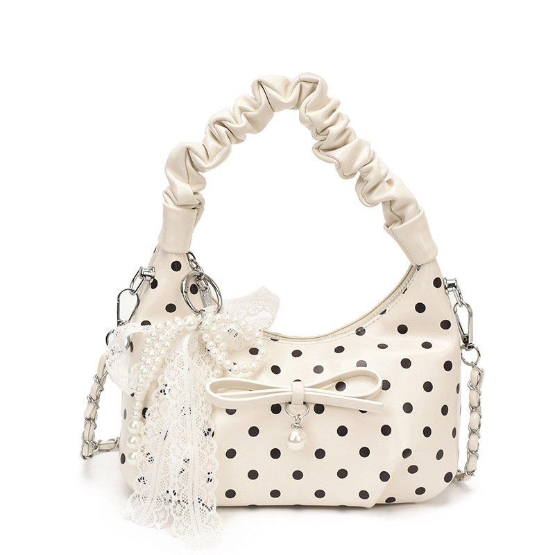 Coreana estilo extranjero suave bolso plegable mujer verano 2026 nueva moda diaria cadena mochila de hombro