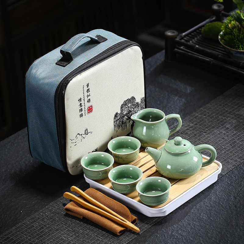 旅行茶道具哥窯汝窯セット卸売り茶皿家庭用結婚開業不動産のお土産はloを追加することができます。|undefined