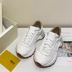 MM6 Maison Margiela Women's Chunky Sneakers 2026 Spring New Thick Sole Casual Athletic Shoes Unisex German Army Trainers