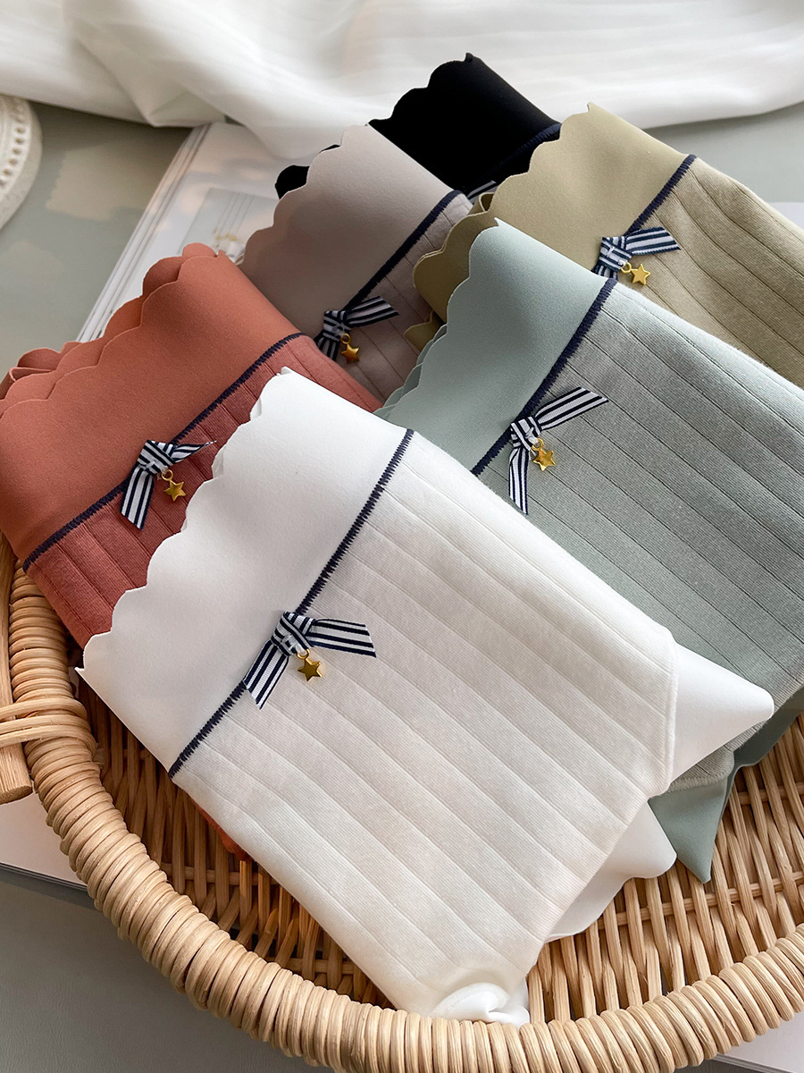 智贝主图_3新疆长绒棉内裤女纯棉抗菌透气裆中腰薄款无痕全棉