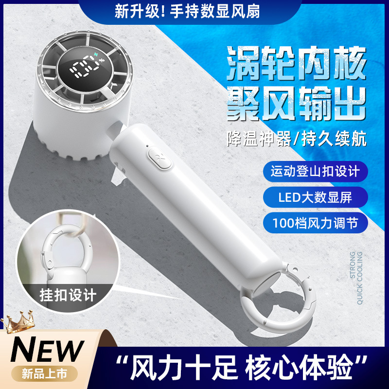 2025 nuevo ventilador pequeño portátil de mano con compresa de hielo mini ventilador de refrigeración silencioso de escritorio de carga USB pequeño