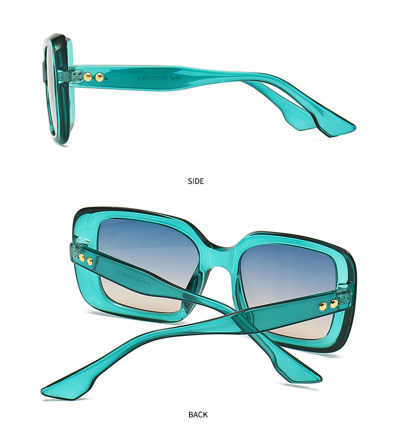 Cross border foreign trade new modern retro square frame sunglasses INS style street style big name sunglasses 9147_voghion.com