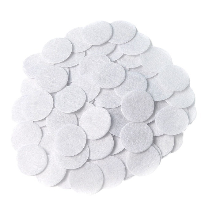 Accesorios de la joyería de bricolaje tela no tejida 1-8cm tela no tejida Junta redonda no tejida accesorios para el cabello semi-parche