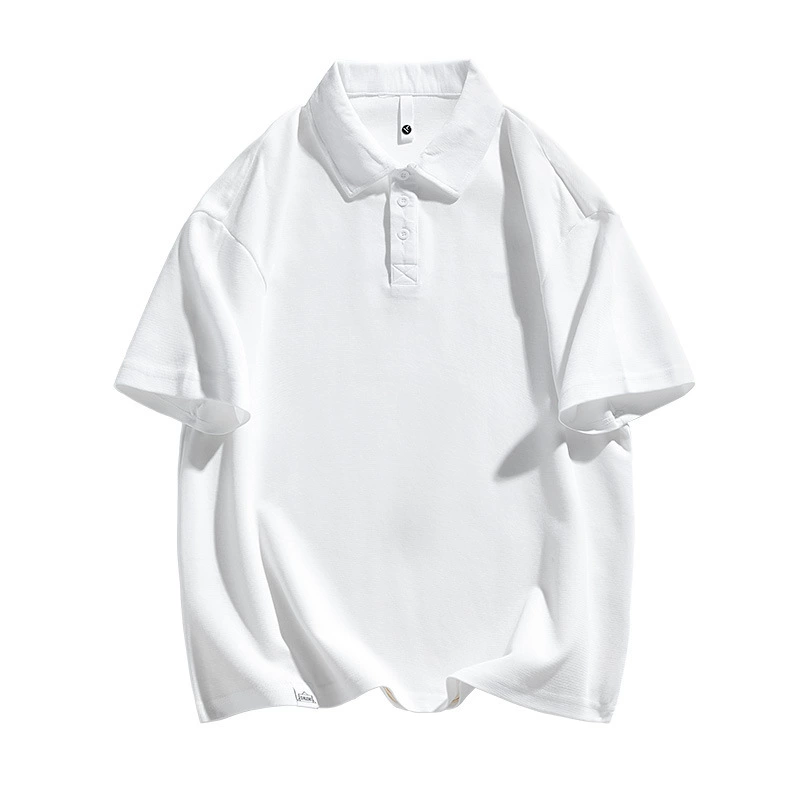 鲲海鹏云 Summer polo, shirt, solid T-shirt for work, with short sleeve