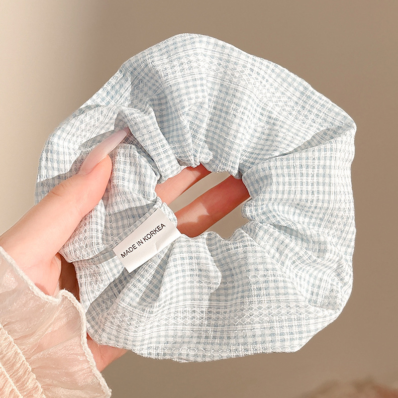 Encaje retro francés, diadema de intestino grueso, mujer 2025, nuevo estilo, cuerda para el cabello, banda de goma, lazo, dulce cuerda para el cabello, accesorios para el cabello