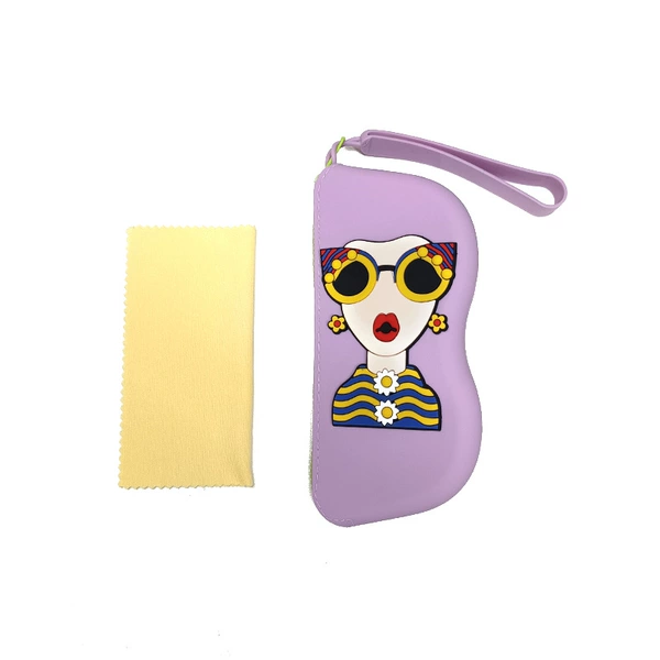 Purple blue-goddess sticker (with silicone thick rope + mirror cloth)