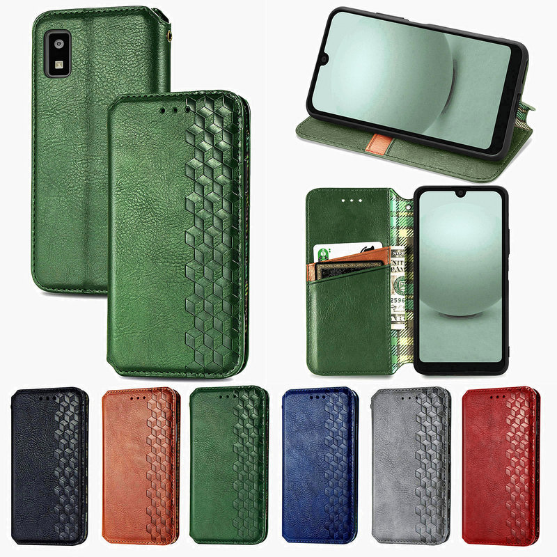 Foreign Trade Suitable for Fujitsu F-51F Phone Case Flip Cover Full Coverage Solid Color Sharpsense9 Protective Case Magnetic Attraction