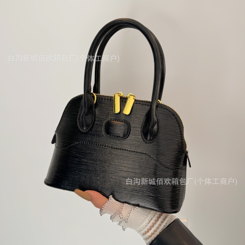 手提包女式2025新款跨境女士百搭单肩斜挎包小众红色婚包女包|undefined