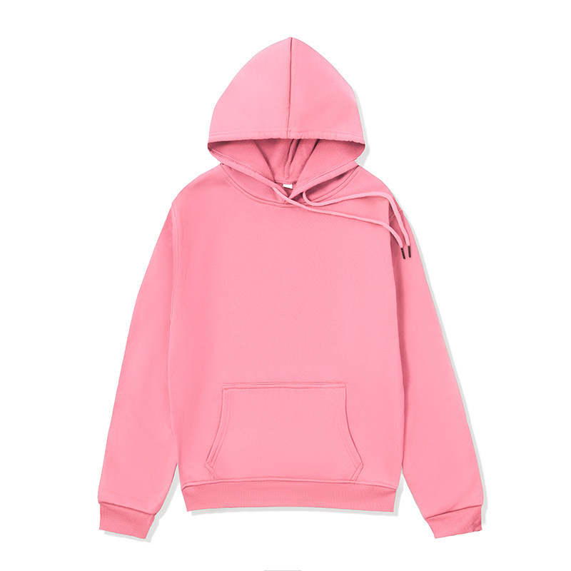 跨境外贸连帽卫衣男hoodie纯色连帽衫运动卫衣男女可预制图案外套|undefined