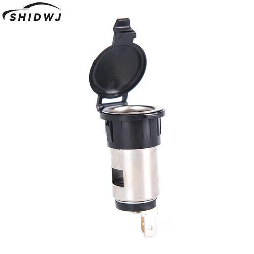 Cigarette lighter female seat modified car, motorcycle, electric vehicle, shrapnel socket ceramic core cigarette lighter female seat