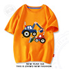 Summer clothing, children's cotton cartoon short sleeve T-shirt, long-sleeve for boys for leisure, wholesale, loose fit