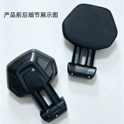 Suitable for the Rear Seat of the Jihé/No. 9 Electric Vehicle, Compatible with the Original Rear Backrest Round Tube and Flat Tube, Universal Backrest for All Series (Electric car rear backrest) - black-flat-aluminum-alloy-backrest-special-for-jihokujiu-no-flat-tube-handrail