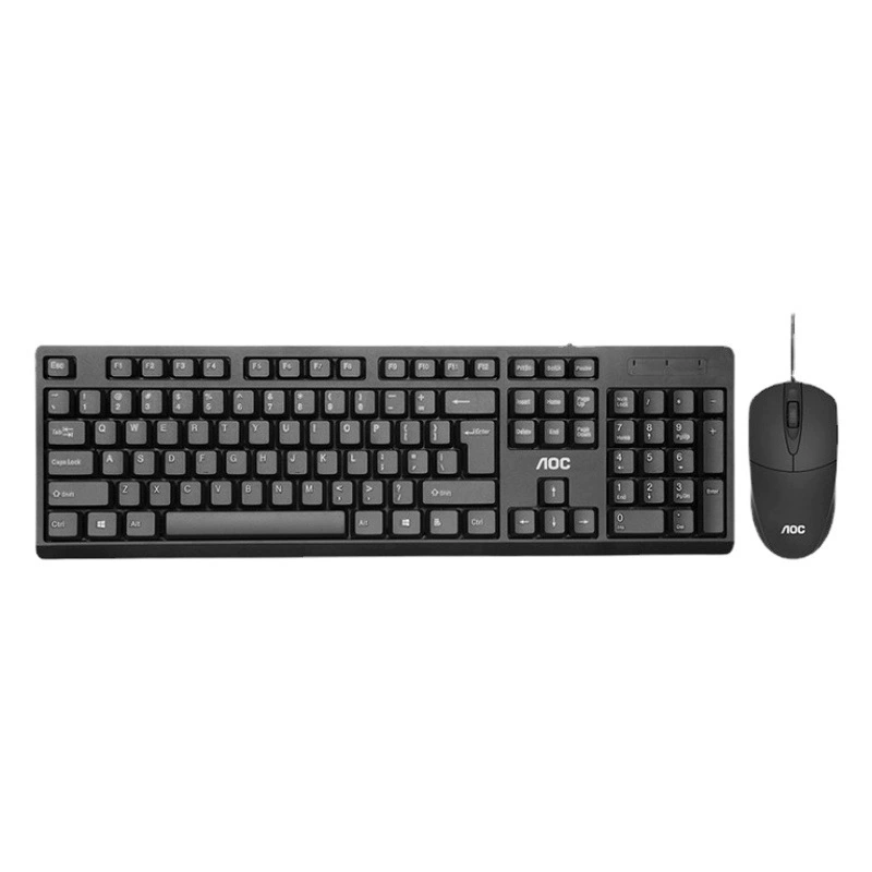 AOC KM160 Проводная клавиатура мышь костюм игровой офис дома USB настольная клавиатура мышь