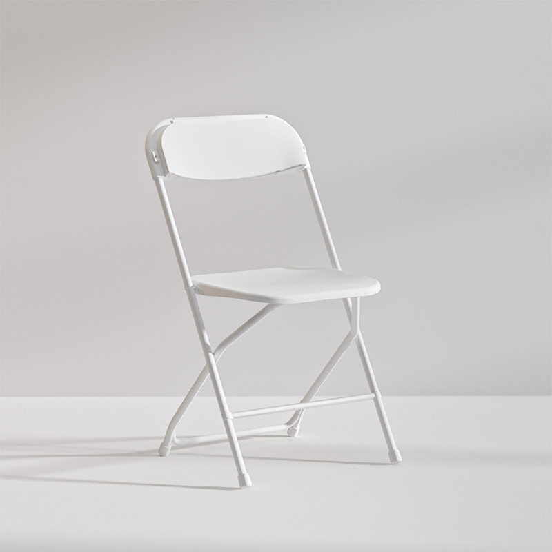 Silla plegable, portátil, respaldo ultraligero, silla de plástico, taburete simple, silla de entrenamiento, silla de oficina, silla de ocio de dormitorio para el hogar