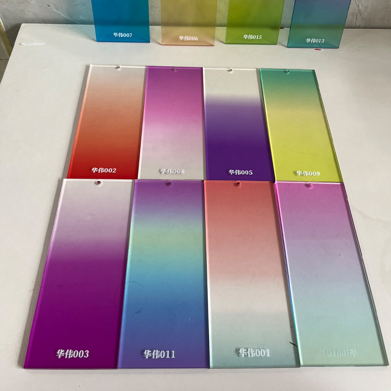 厂家直销透明亚克力板粗宽条纹石头纹水波纹贝壳特殊纹路渐变炫彩