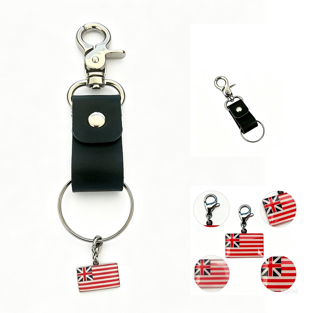 New cross-border stainless steel custom-made national flag pendants, keychains, bracelets, and necklace pendants from around the world