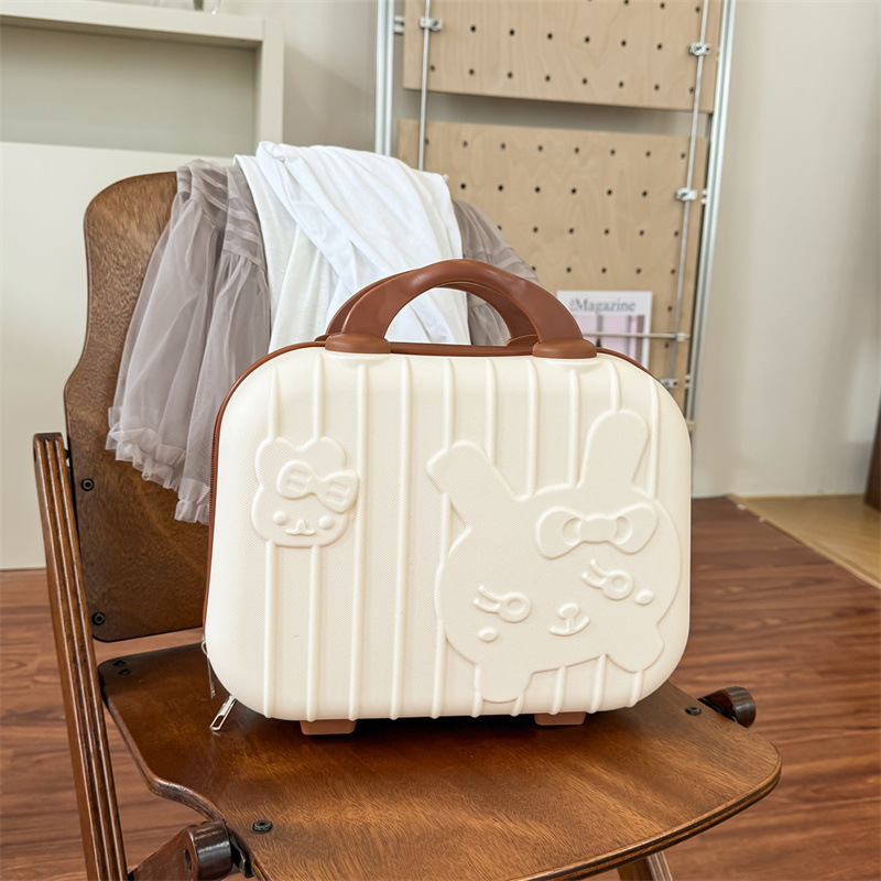 Estuche de Maquillaje Portátil de 14 Pulgadas de PP, Impermeable con Candado para Viajes