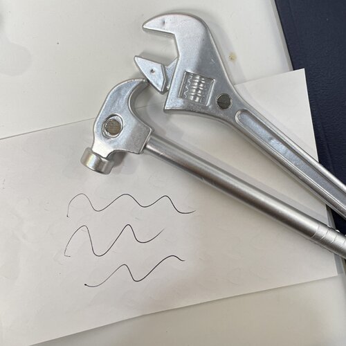 Creative and Funny Design Tools Ballpoint Pen Weird Stationery Cute Writing Pen Wrench Pen Plastic BH390