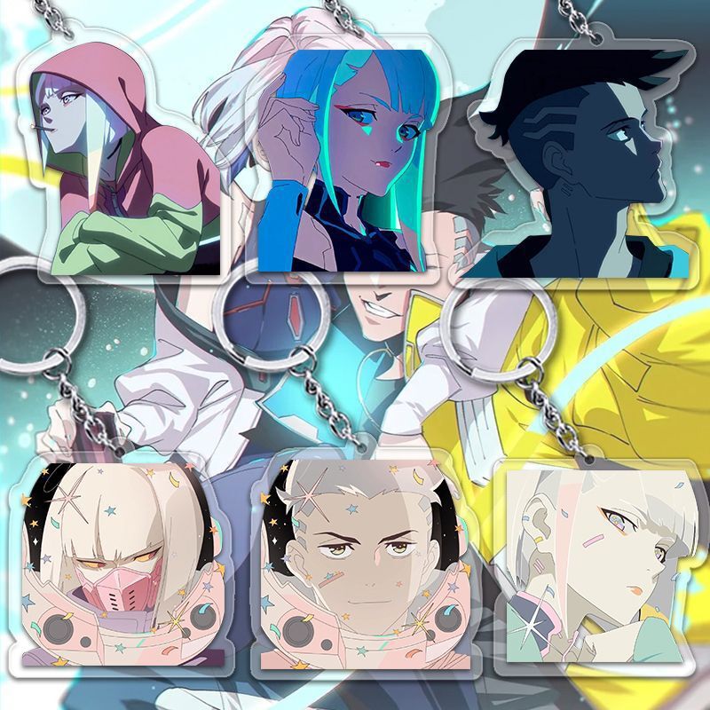 "cyberpunk: the Edgewalker" Acrylic Keychain Lucy David・ Martinez Peripheral Decoration