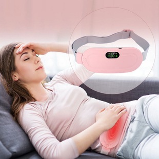 Rechargeable Digital Display Heating Palace Warmer Belt Waist Protector Vibration Massager to Relieve Girls' Dysmenorrhea Palace Warmer Manufacturer Wholesale
