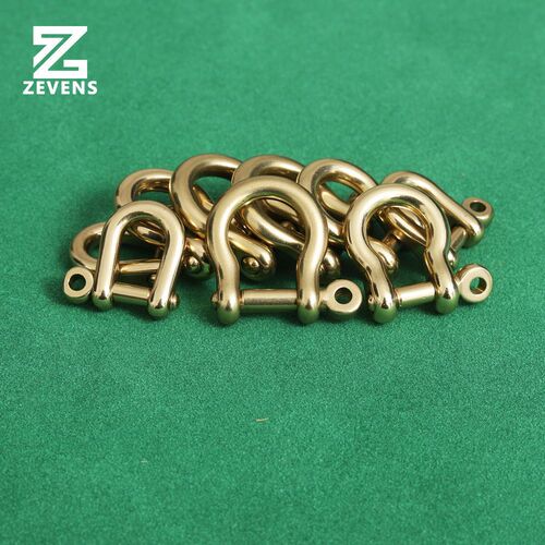Brass horseshoe buckle Japanese horseshoe buckle Pure brass material U-shaped shackle for leather goods DIY handmade hardware wholesale