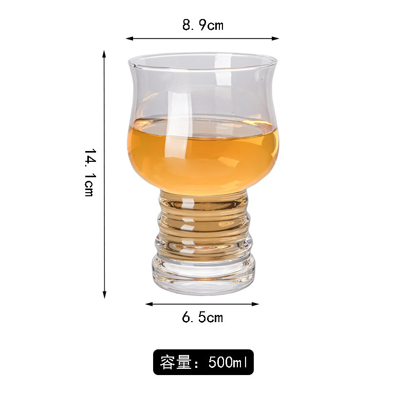 Taza de cerveza de vidrio grande, taza especial de cerveza artesanal gruesa, taza de cerveza de red, taza de cerveza de gran capacidad de personalidad creativa