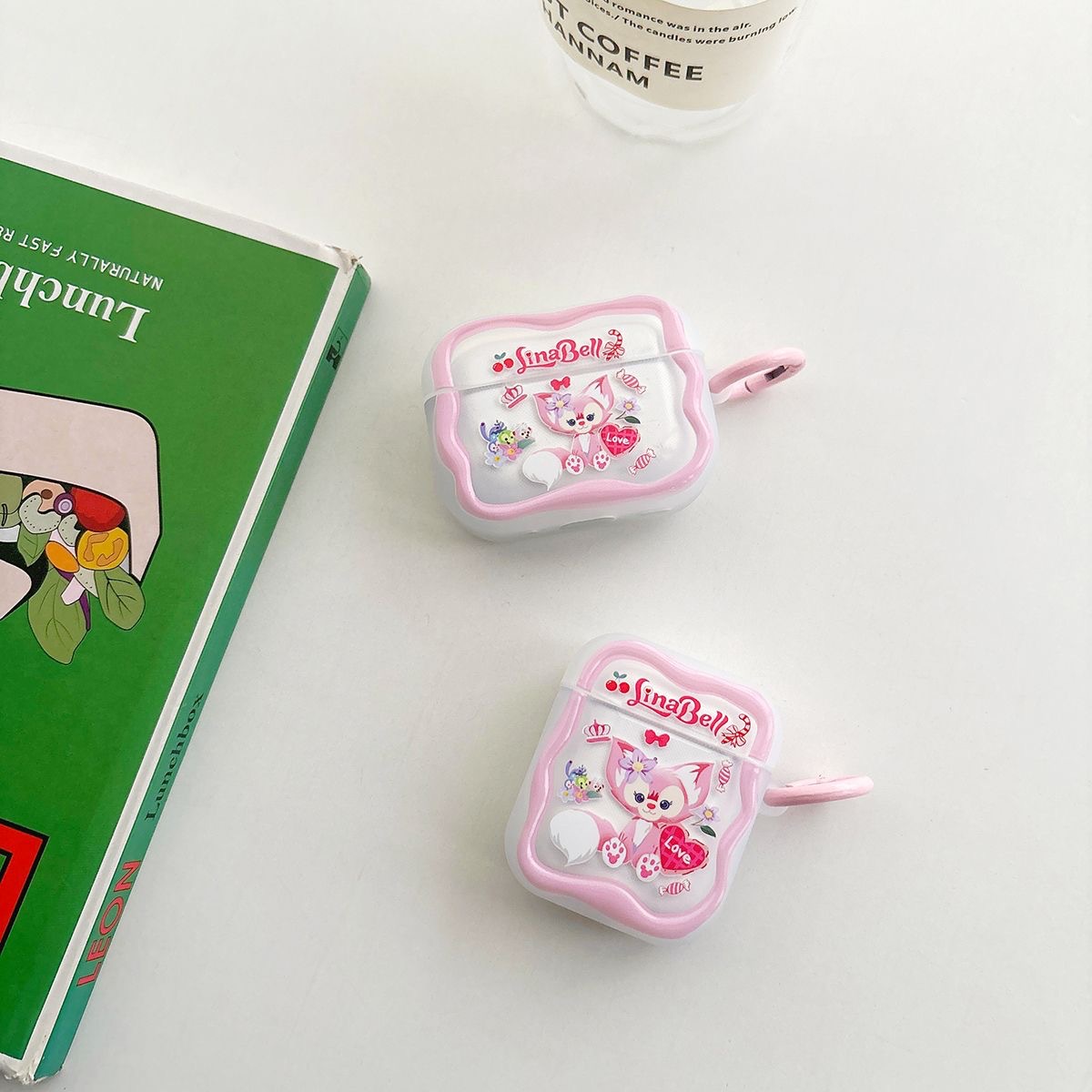 Ins adorable caricatura Bell para Apple auriculares AirPods 4 auriculares bluetooth pro3 cubierta