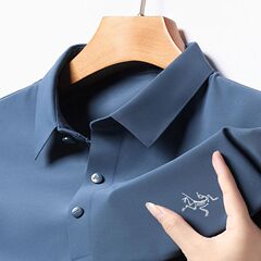 ARTERYX/祖鳥同モデル男性夏半袖tシャツ襟付き高級刺繍poloシャツ男無痕髪