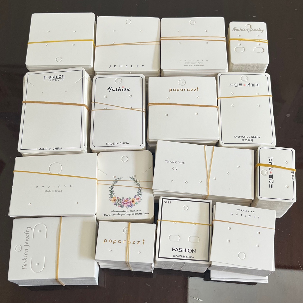 Factory price: 100 pieces ~ Ear studs, cards, earrings, cardboard, jewelry, necklaces, nail art, cardboard, earrings, tags DIY