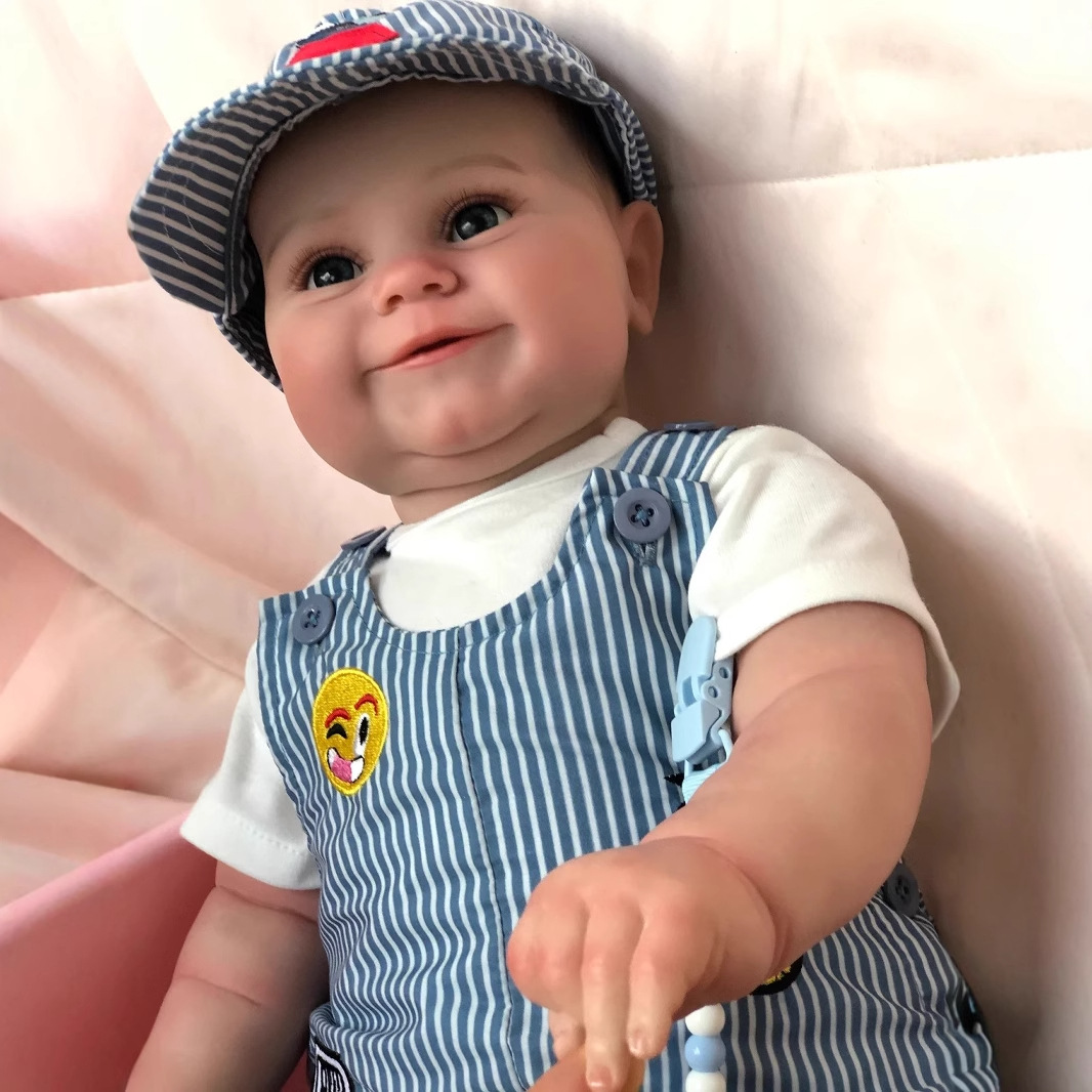 60cm simulación niño bebé renacido bebé muñeca transfronteriza e-commerce suministro de entrega de una sola pieza