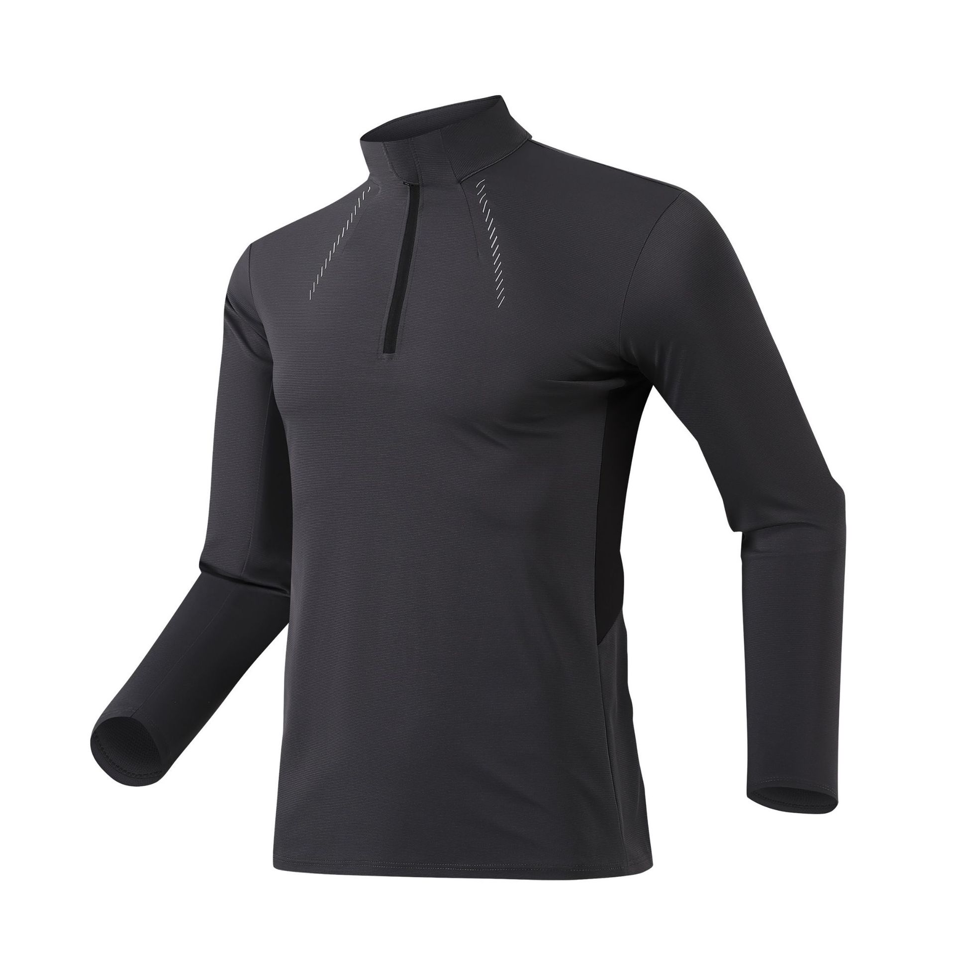 Dijia protector solar medio cremallera rápida ropa de secado camiseta deportiva al aire libre hombre moda entrenamiento de bicicleta correr ropa de fitness