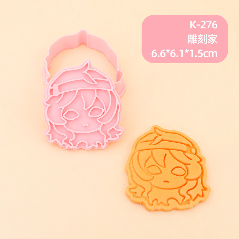 Juego de Moldes para Galletas 3D Personajes de Anime de Plástico para Repostería image 47