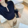 v领秋季polo休闲毛衣