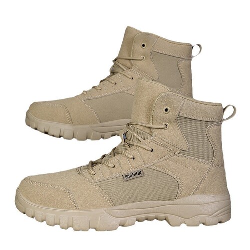 Autumn/Winter High-Top Outdoor Military Boots Fashion Casual Shoes Outdoor Hiking Trekking Boots High-Top Martin Boots Combat Training Boots