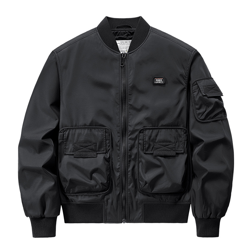 Pilotenjacke für Herren im Frühlings- und Herbststil, amerikanischer Baseballanzug, Arbeitskleidung 23519_voghion.com