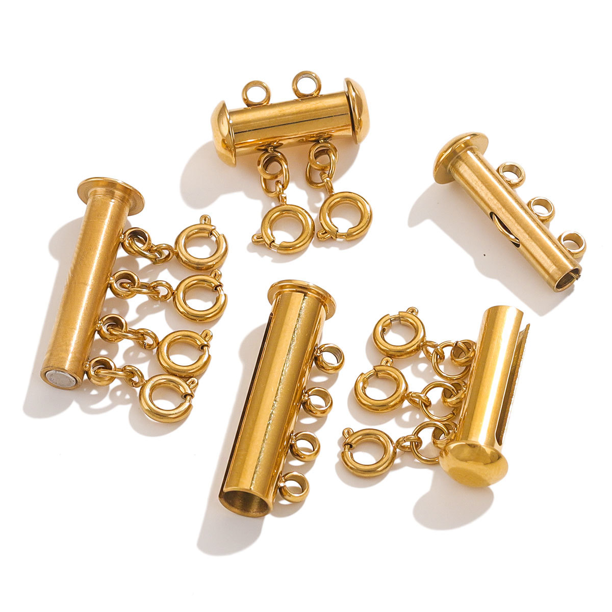 304 Stainless Steel Material 1 Piece 20*19.5MM 304 Stainless Steel Geometric Jewelry Buckle Lobster Clasp Jewelry Accessories